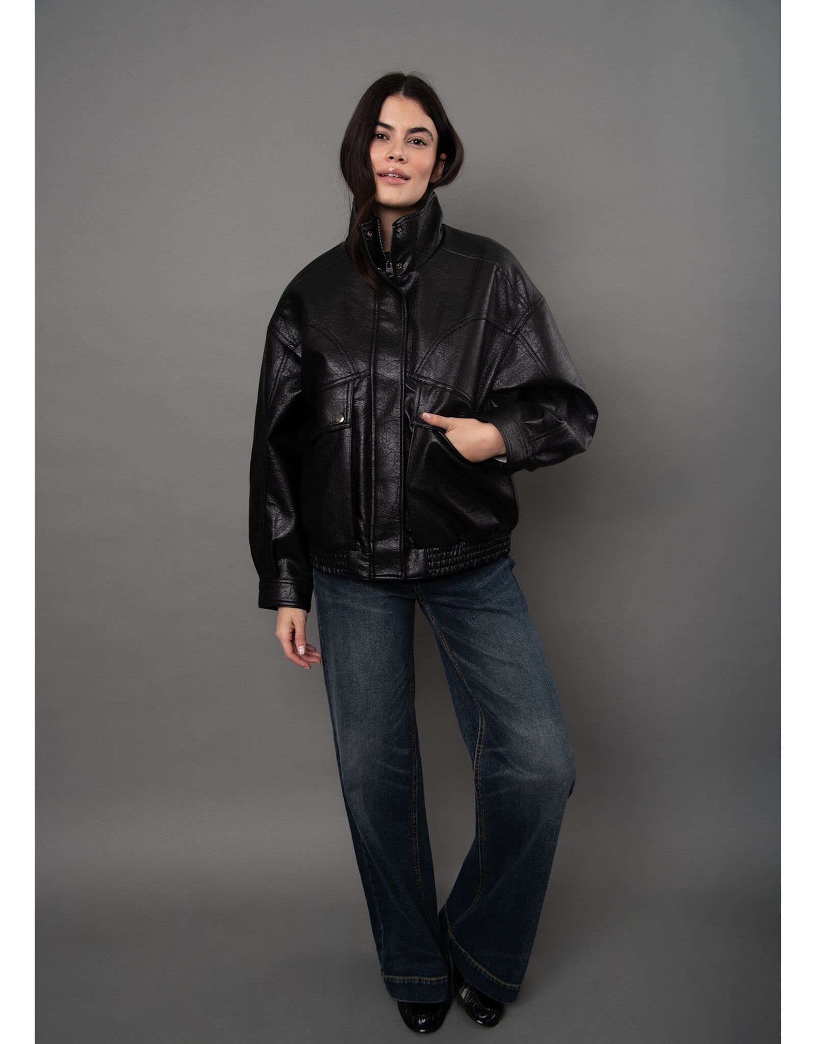 RD Style RD Style - Mirana Faux Leather Jacket (Black)