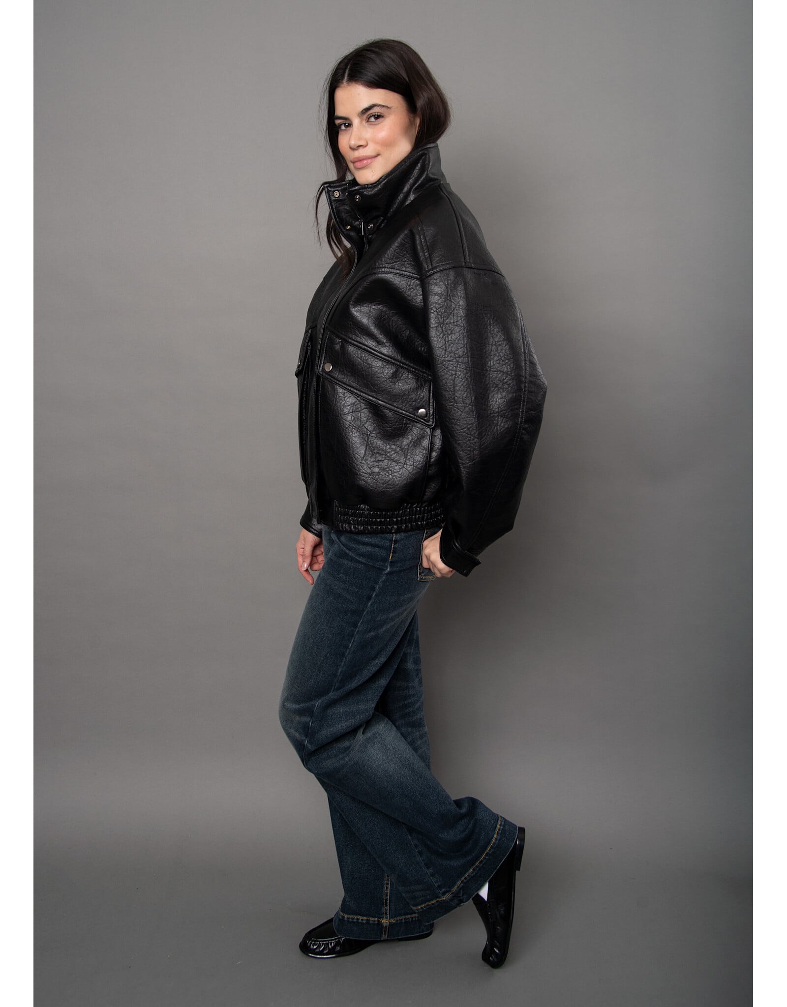 RD Style RD Style - Mirana Faux Leather Jacket (Black)