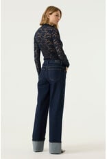 Garcia Garcia - High Neck Lace Top (Navy)