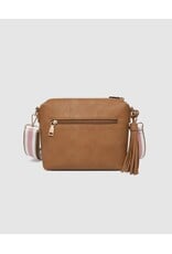 Louenhide Louenhide - Kasey Stripe Crossbody Bag (Camel)