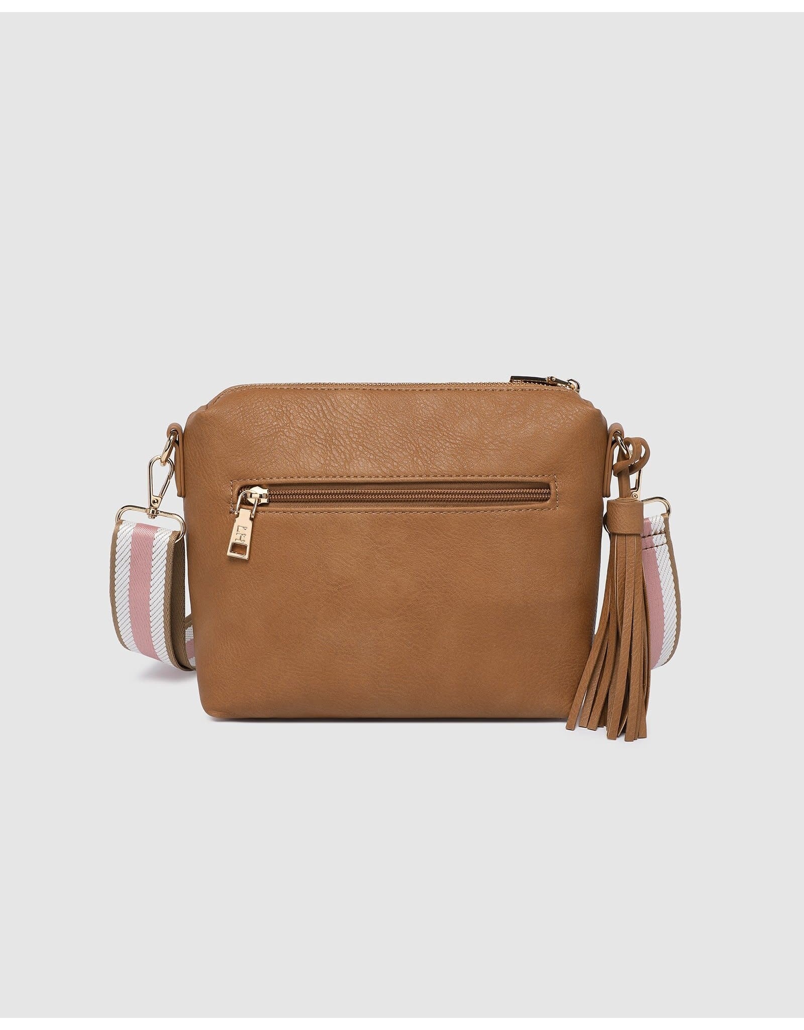 Louenhide Louenhide - Kasey Stripe Crossbody Bag (Camel)