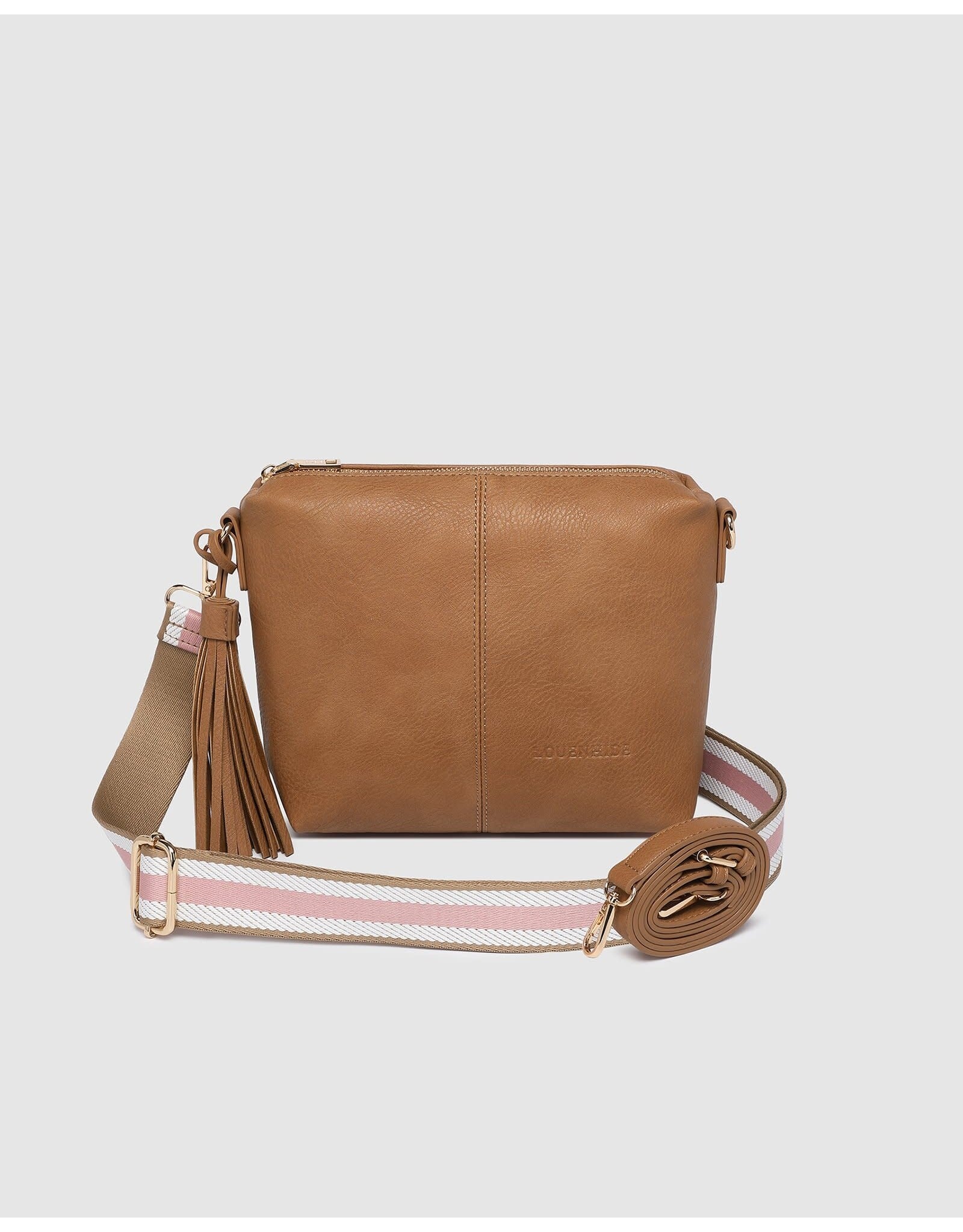 Louenhide Louenhide - Kasey Stripe Crossbody Bag (Camel)