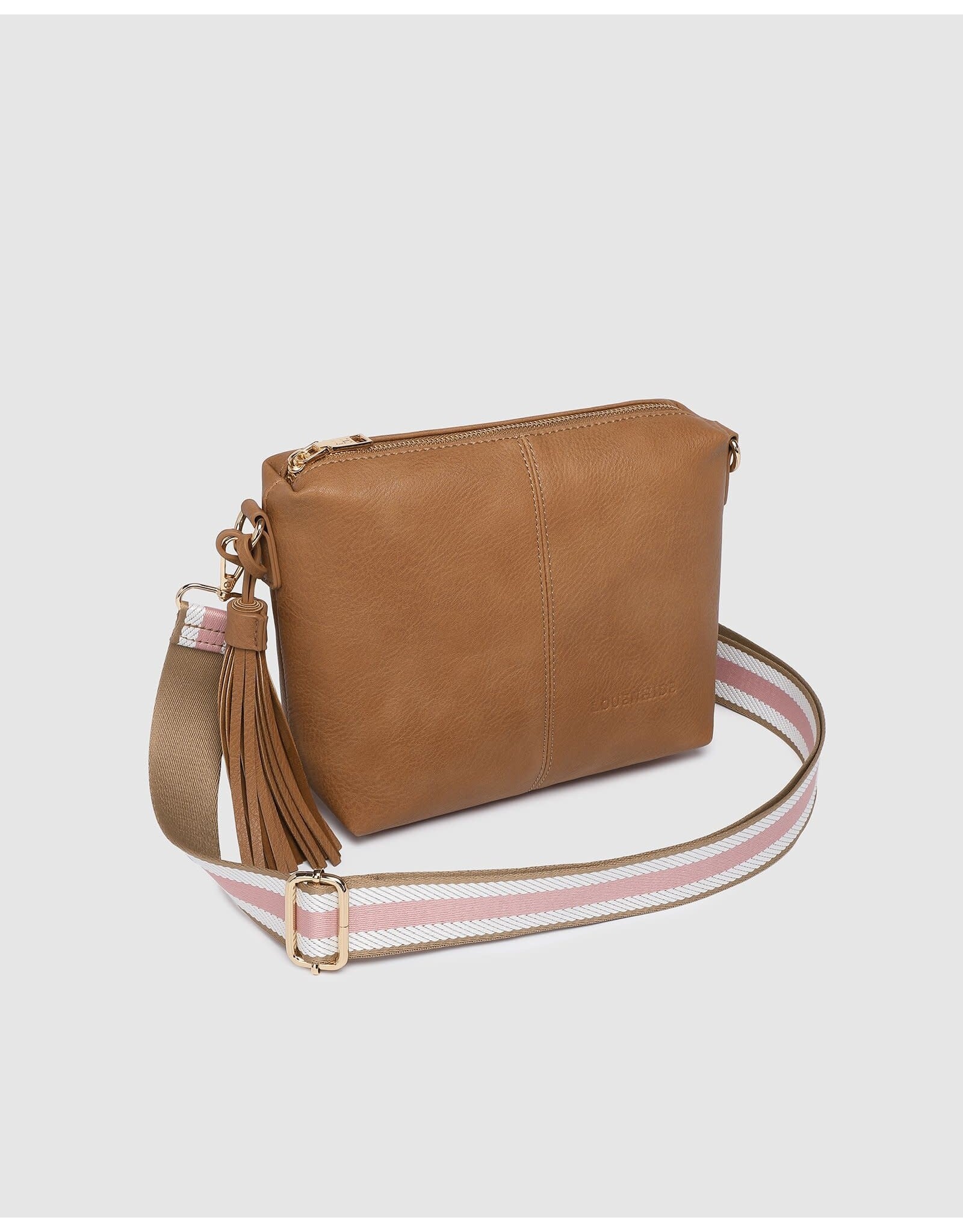 Louenhide Louenhide - Kasey Stripe Crossbody Bag (Camel)