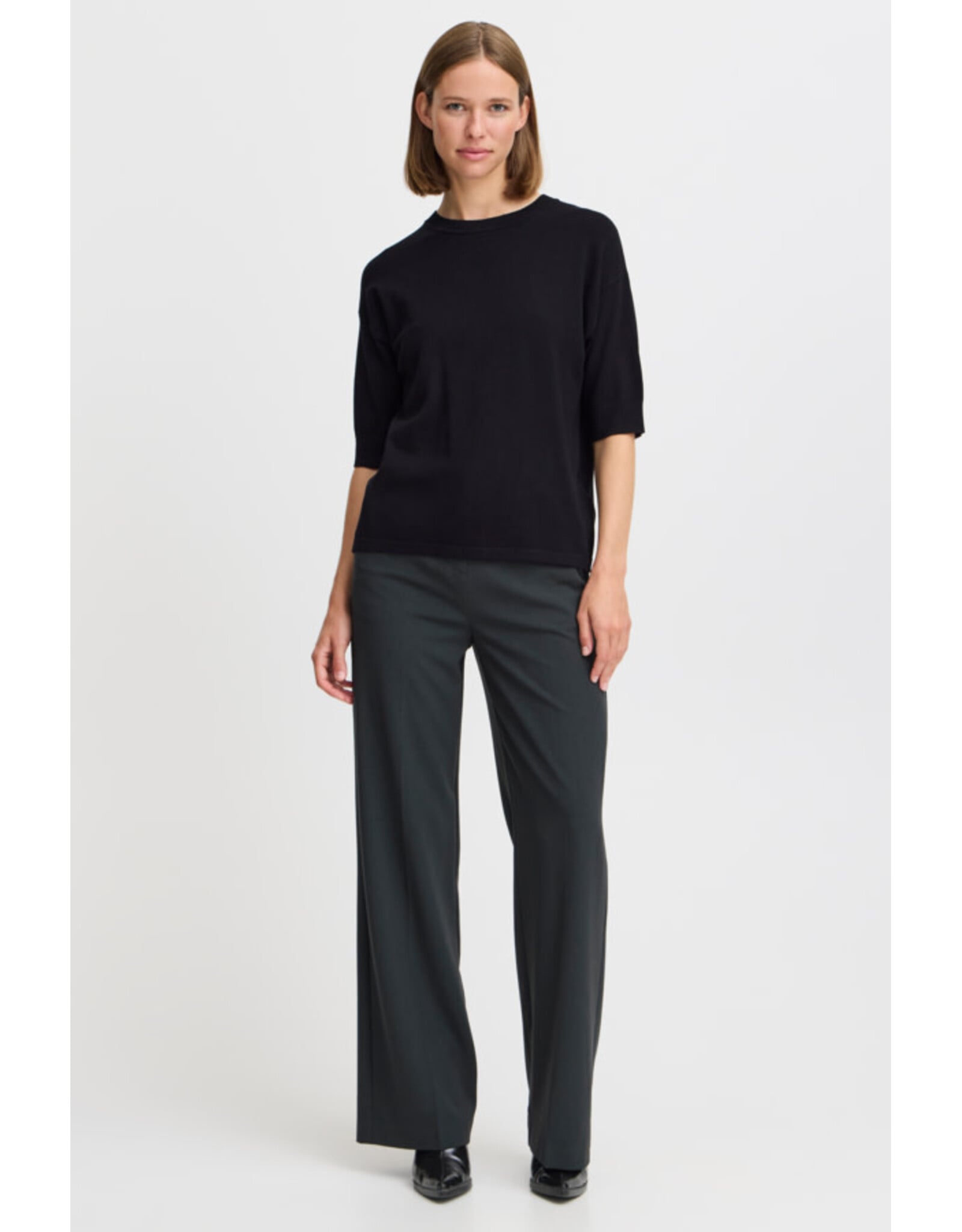 b.young b.young - Morla Short Sleeve Pullover (Black)