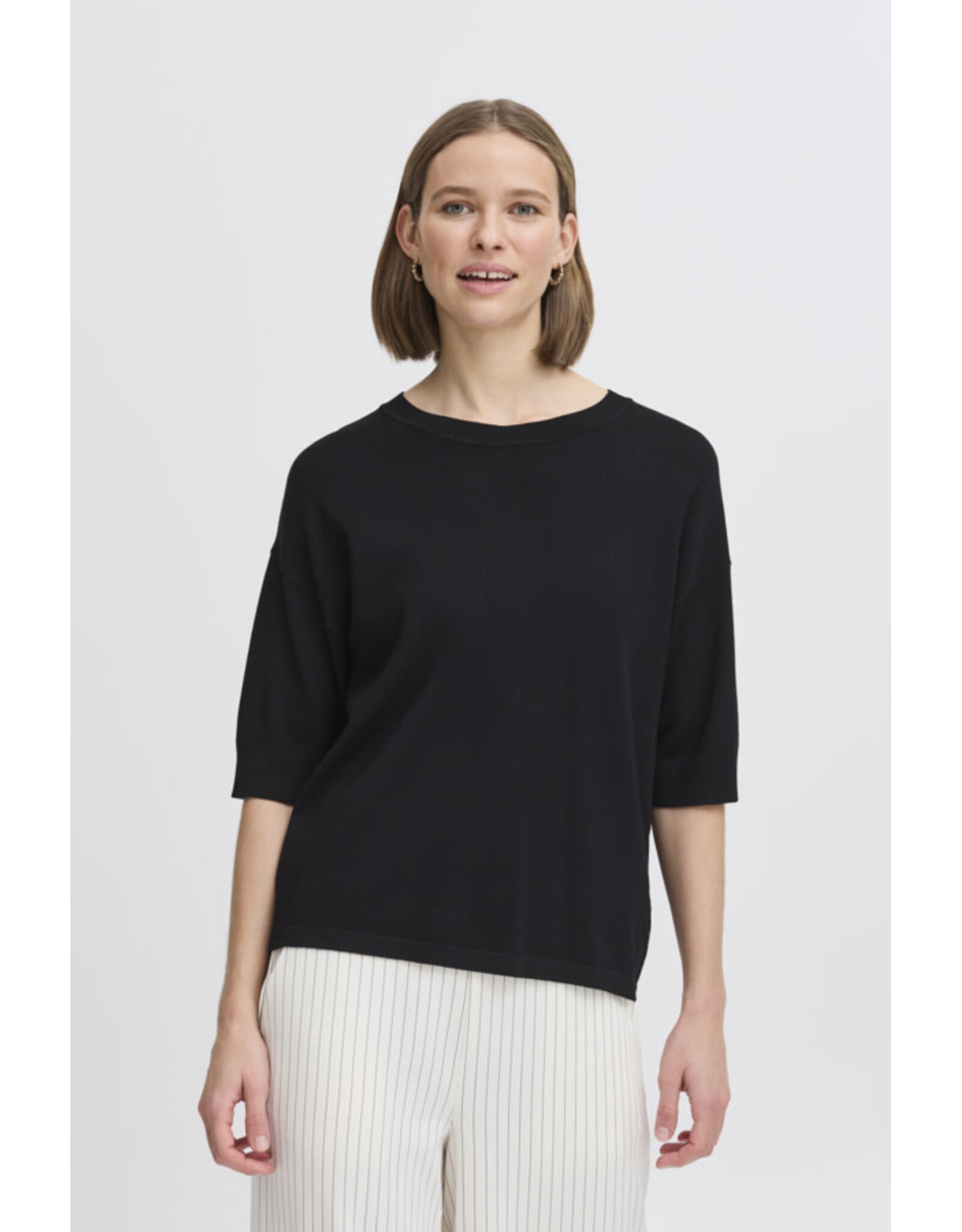 b.young b.young - Morla Short Sleeve Pullover (Black)
