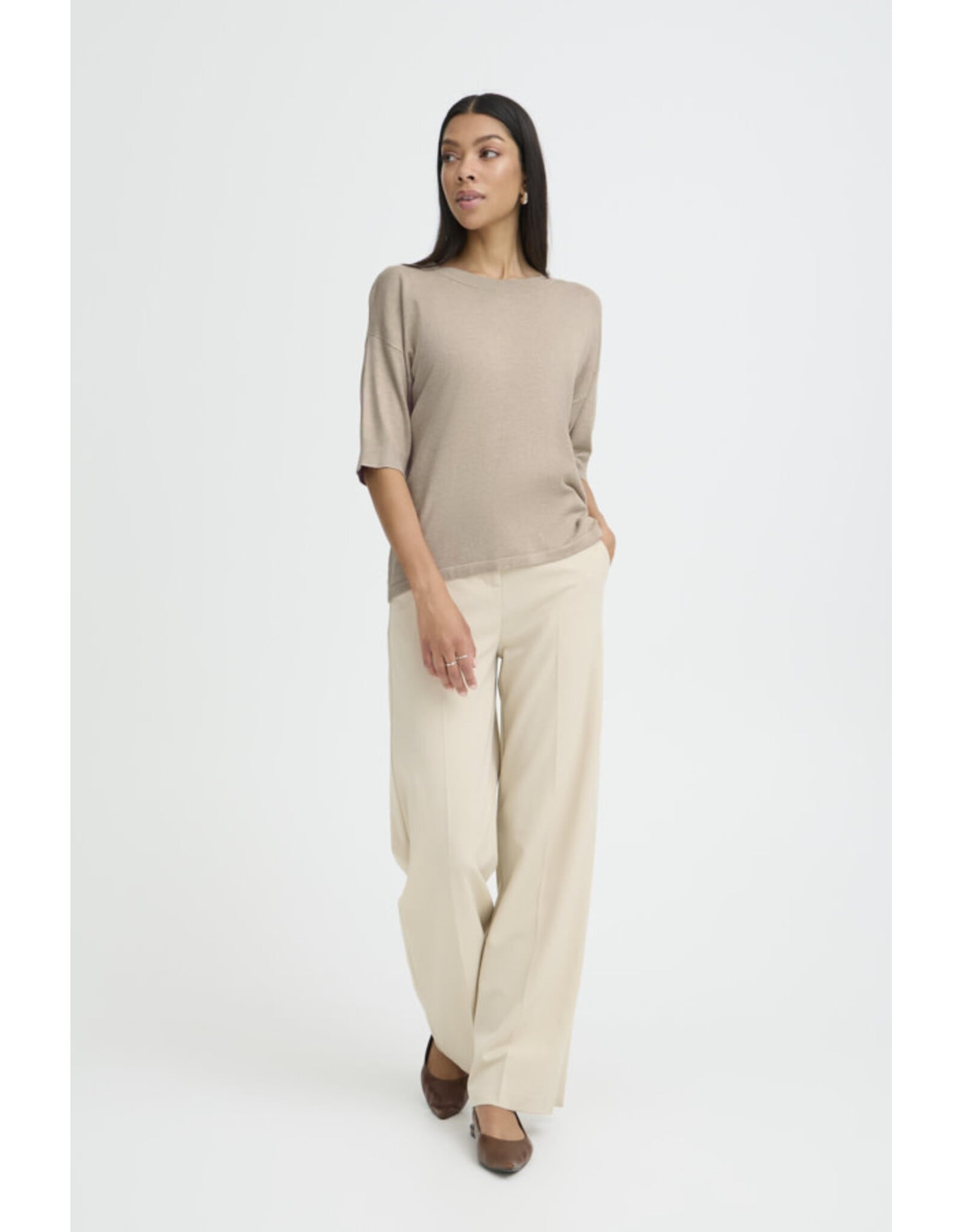 b.young b.young - Morla Short Sleeve Pullover (Humus)