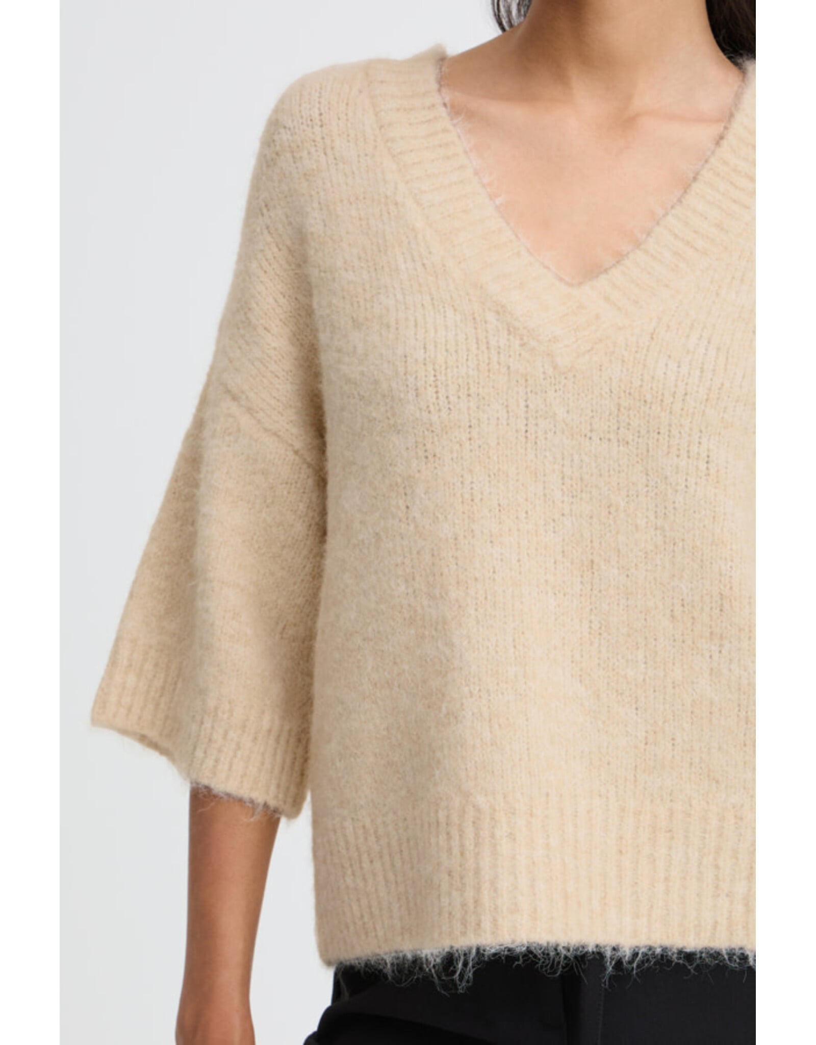 b.young b.young - Millers Short Sleeve Jumper (Birch)
