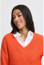b.young b.young - Millers V Neck Pullover (Pureed Pumpkin)