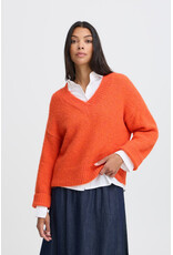 b.young b.young - Millers V Neck Pullover (Pureed Pumpkin)
