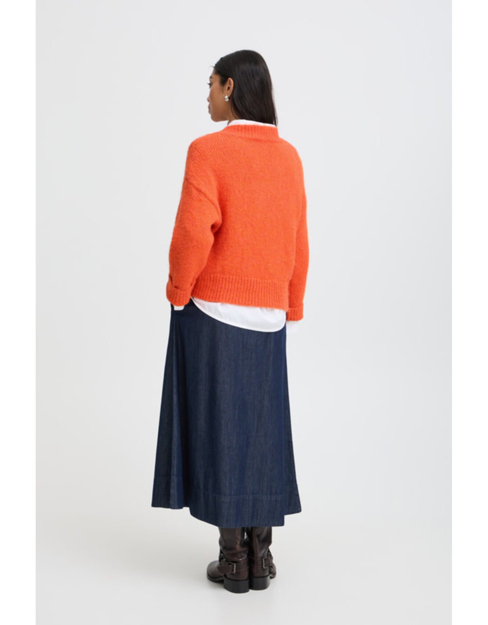 b.young b.young - Millers V Neck Pullover (Pureed Pumpkin)
