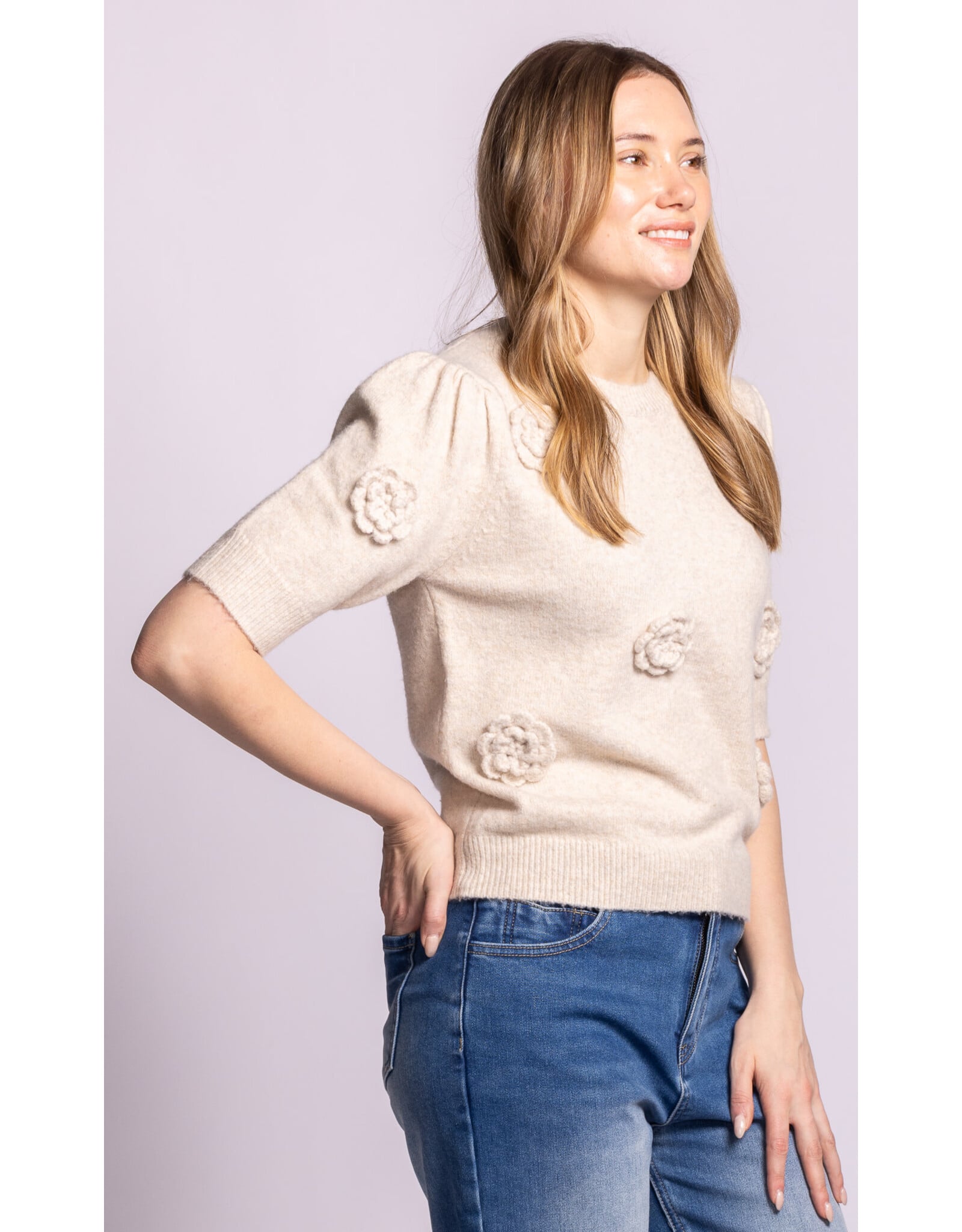 Pink Martini Pink Martini - Roslyn Sweater (Taupe)