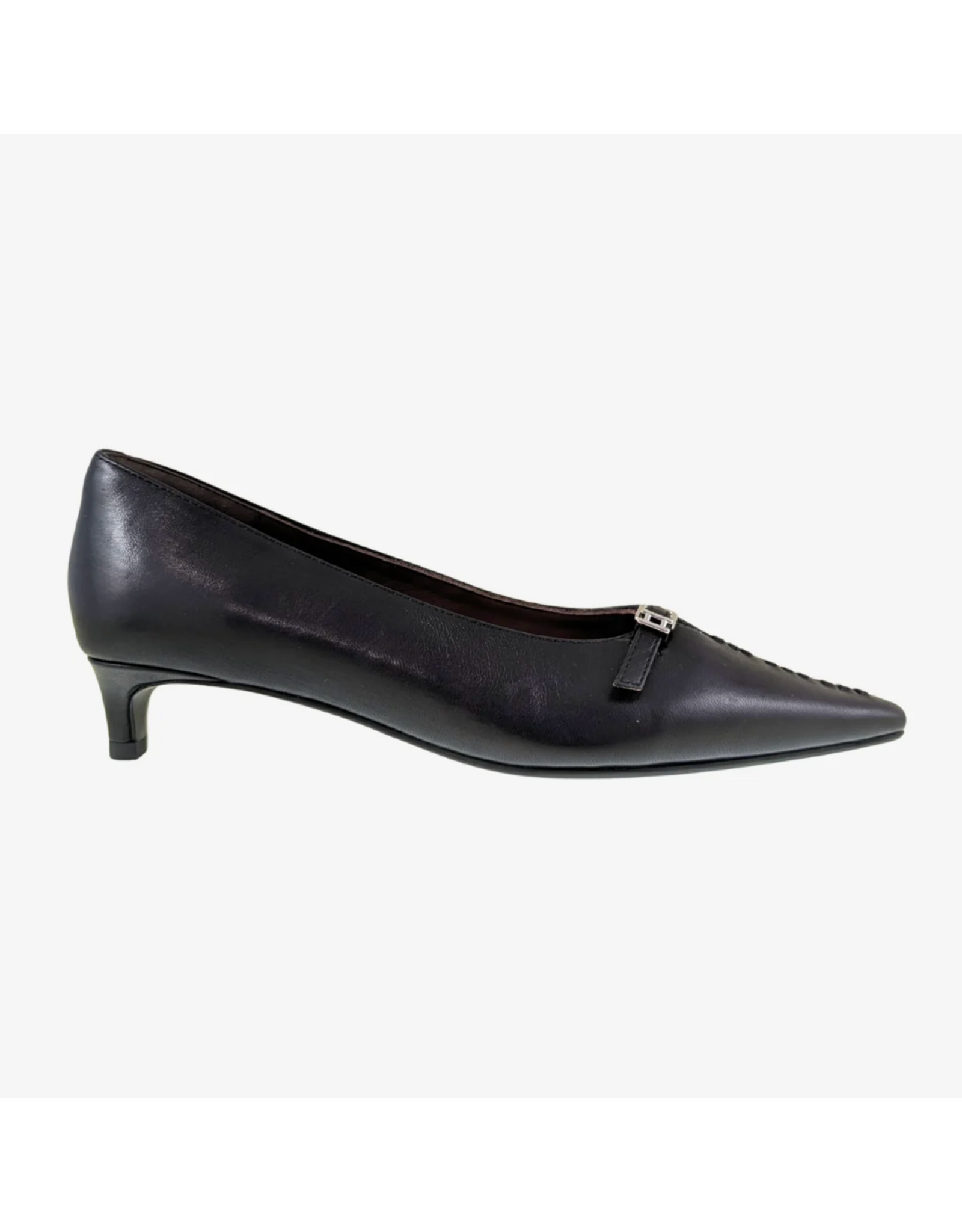 Ateliers Ateliers - Bota Kitten Heel Leather Pump (Black)