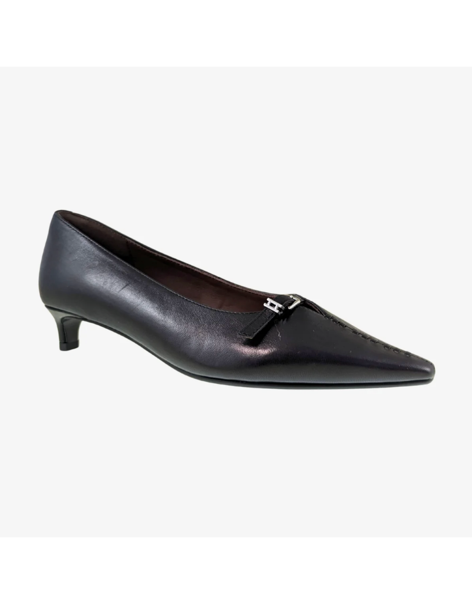Ateliers Ateliers - Bota Kitten Heel Leather Pump (Black)