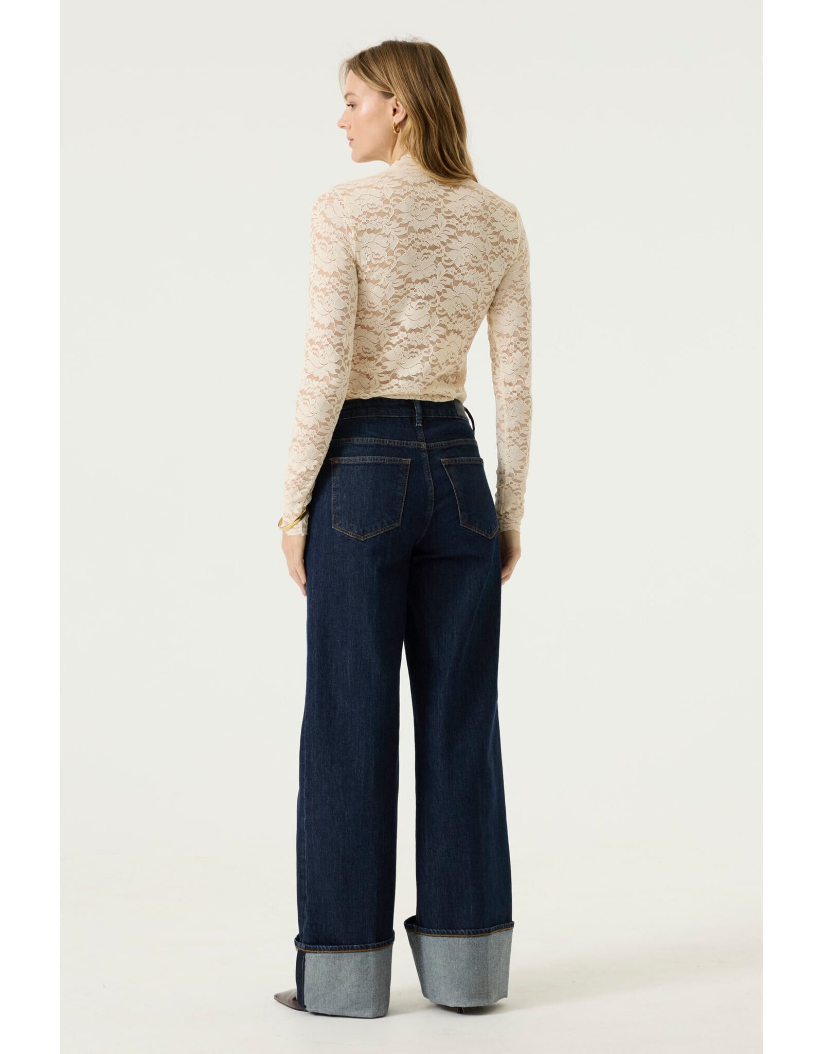 Garcia Garcia - Lace Long Sleeve (Whitecap)