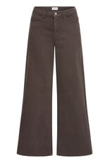 ICHI ICHI - Twiggy Flared High Waist Jeans (Coffee Bean)