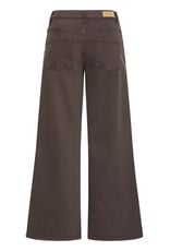 ICHI ICHI - Twiggy Flared High Waist Jeans (Coffee Bean)