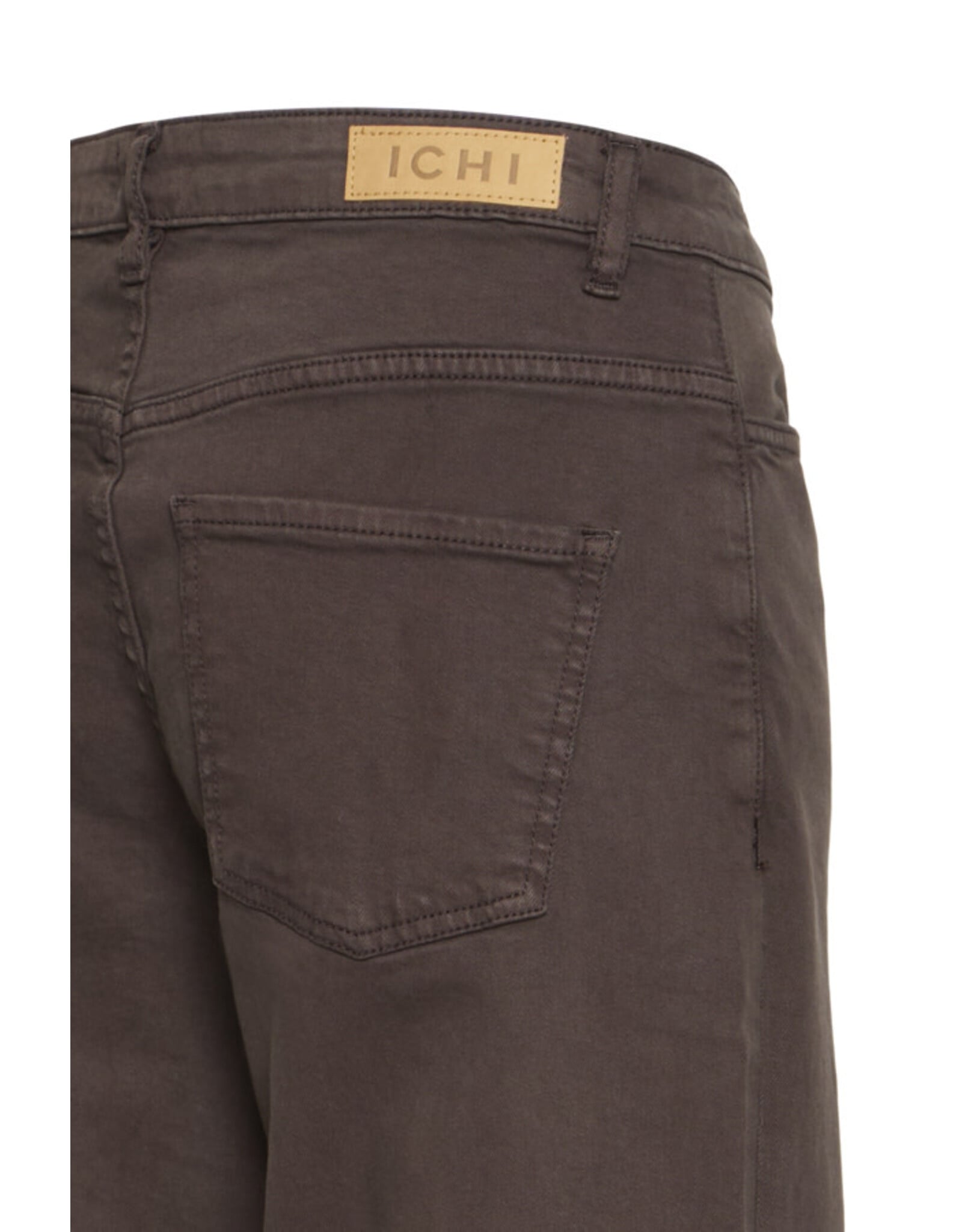 ICHI ICHI - Twiggy Flared High Waist Jeans (Coffee Bean)