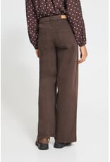 ICHI ICHI - Twiggy Flared High Waist Jeans (Coffee Bean)