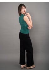 RD Style RD Style - Yve Mock Neck Ruched Tank (Dark Green)