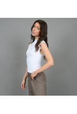 RD Style RD Style - Yve Mock Neck Ruched Tank (White)