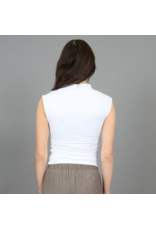 RD Style RD Style - Yve Mock Neck Ruched Tank (White)