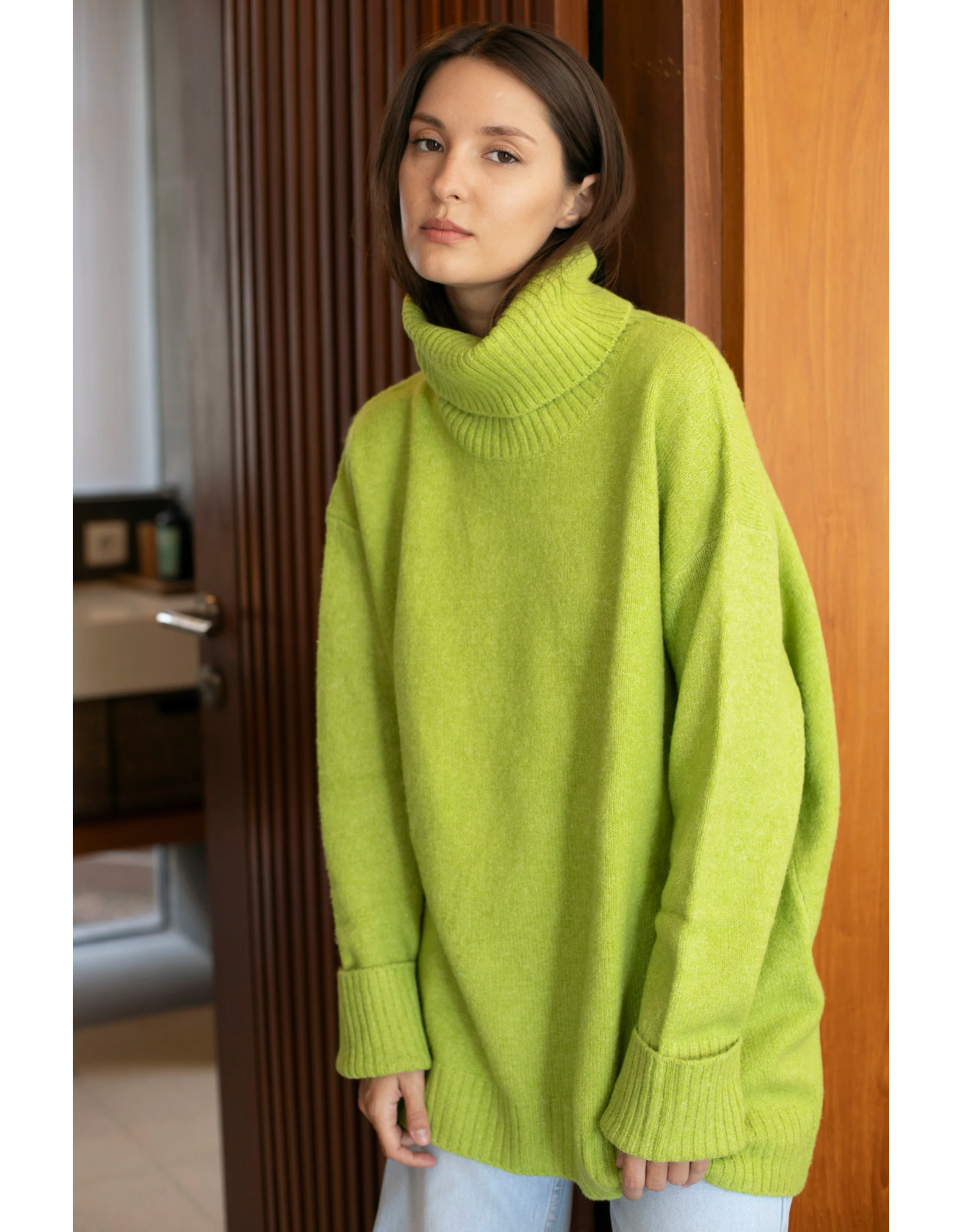Echo Verde Echo Verde - The Dog Walker Sweater (Happy Green)