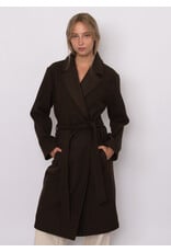 RD Style RD Style - Havy Notch Collar Wrap (Brown Melange)