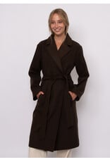 RD Style RD Style - Havy Notch Collar Wrap (Brown Melange)