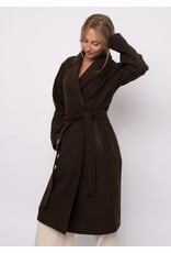 RD Style RD Style - Havy Notch Collar Wrap (Brown Melange)