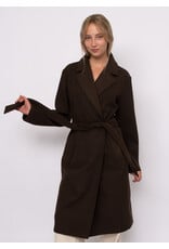 RD Style RD Style - Havy Notch Collar Wrap (Brown Melange)