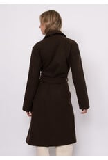 RD Style RD Style - Havy Notch Collar Wrap (Brown Melange)