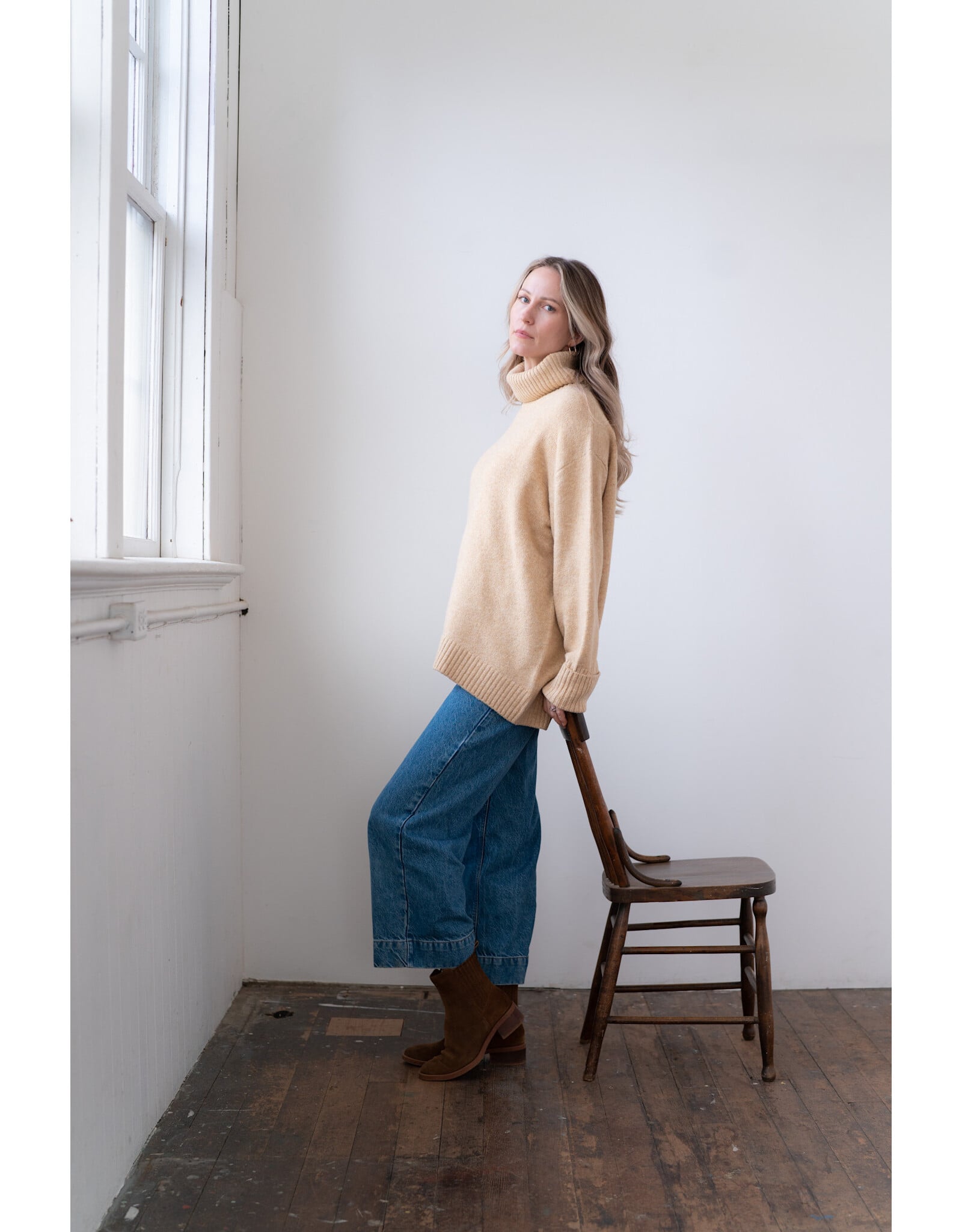 Echo Verde Echo Verde - The Dog Walker Sweater (Straw)