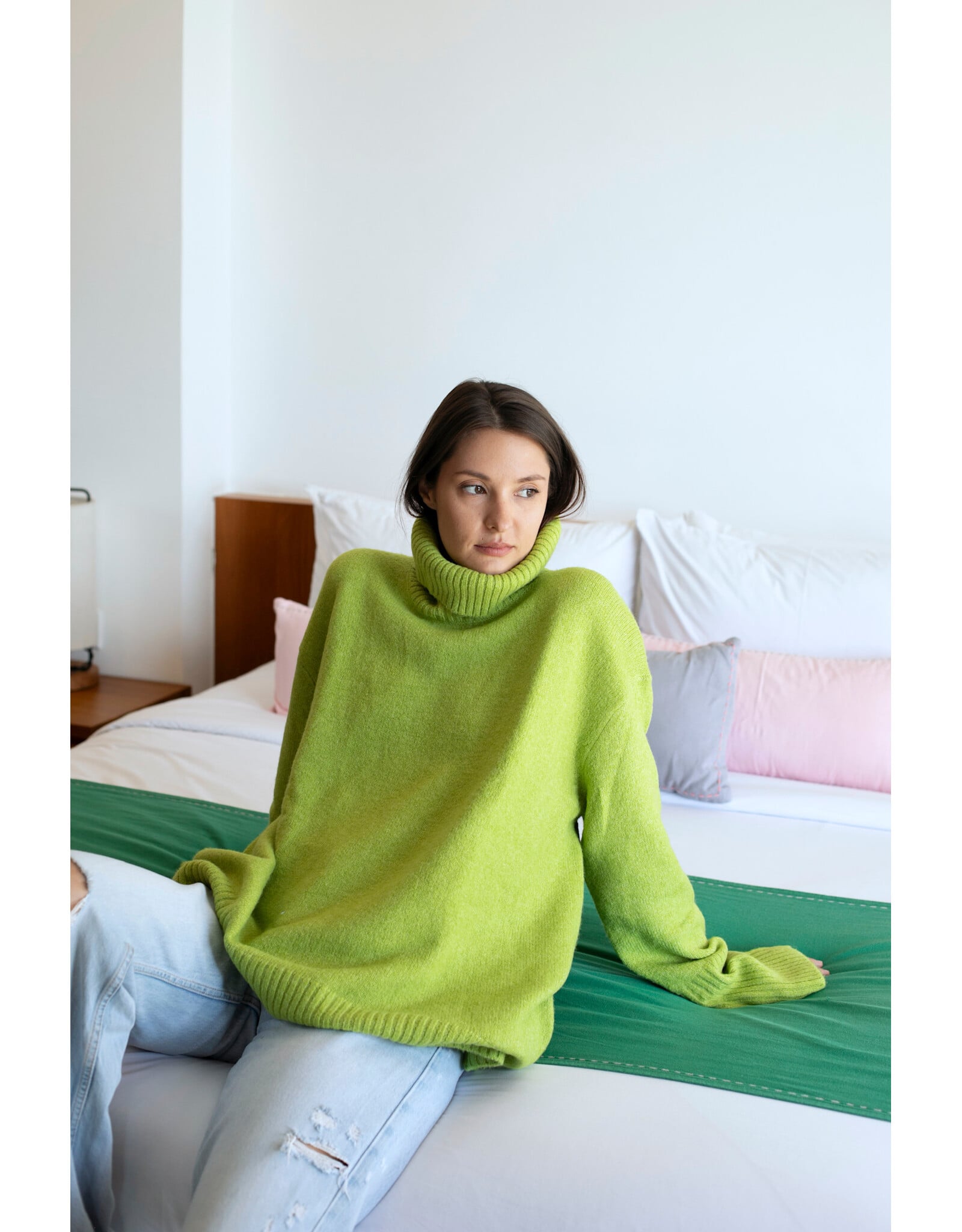 Echo Verde Echo Verde - The Dog Walker Sweater (Happy Green)