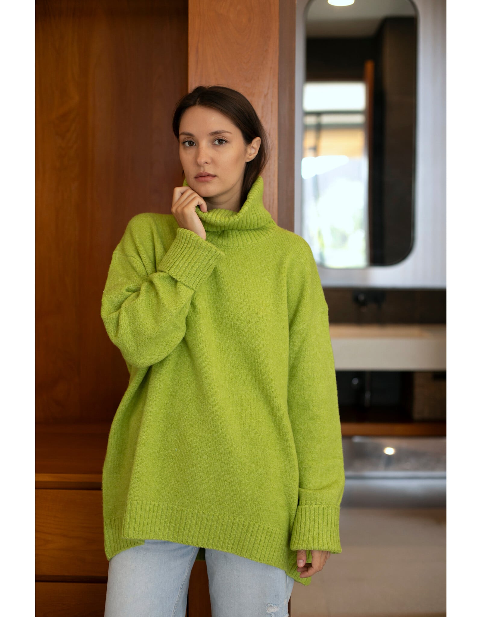 Echo Verde Echo Verde - The Dog Walker Sweater (Happy Green)