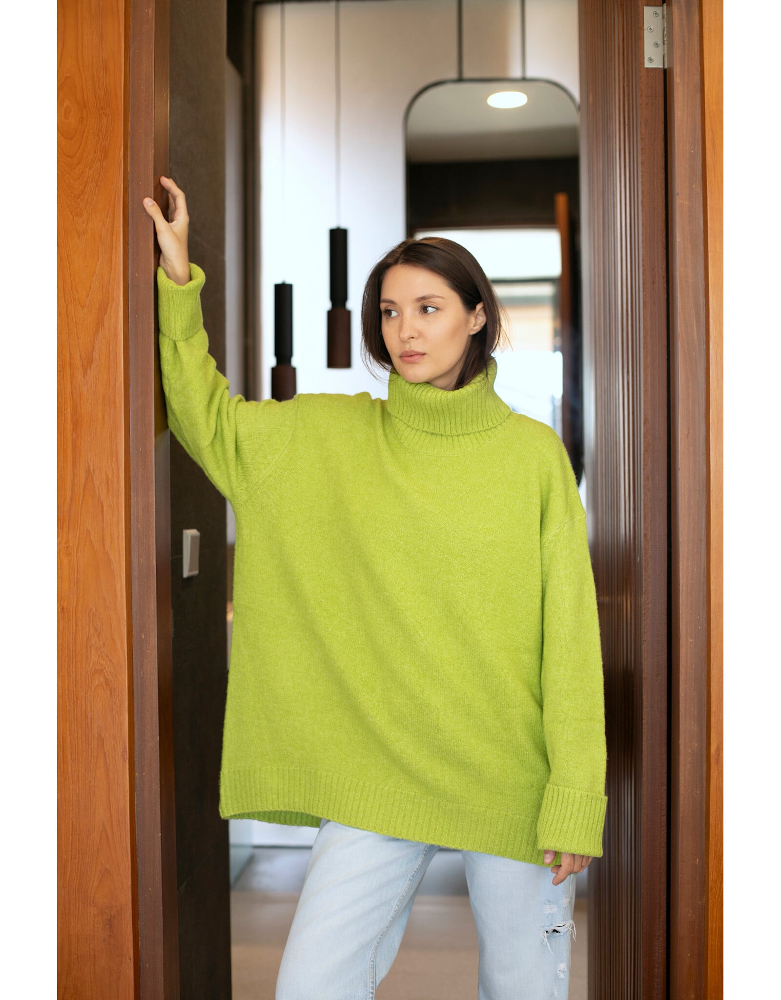 Echo Verde Echo Verde - The Dog Walker Sweater (Happy Green)