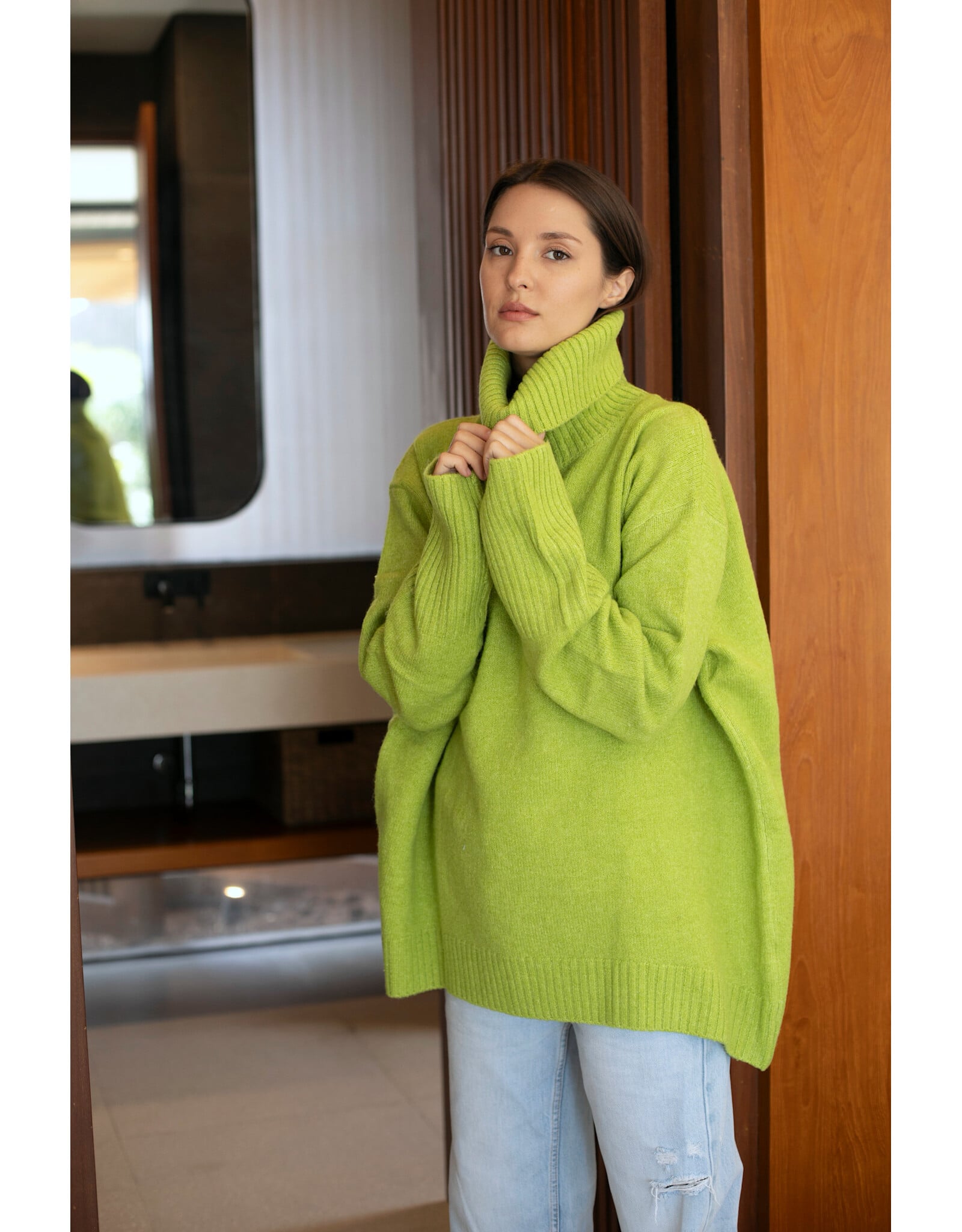 Echo Verde Echo Verde - The Dog Walker Sweater (Happy Green)