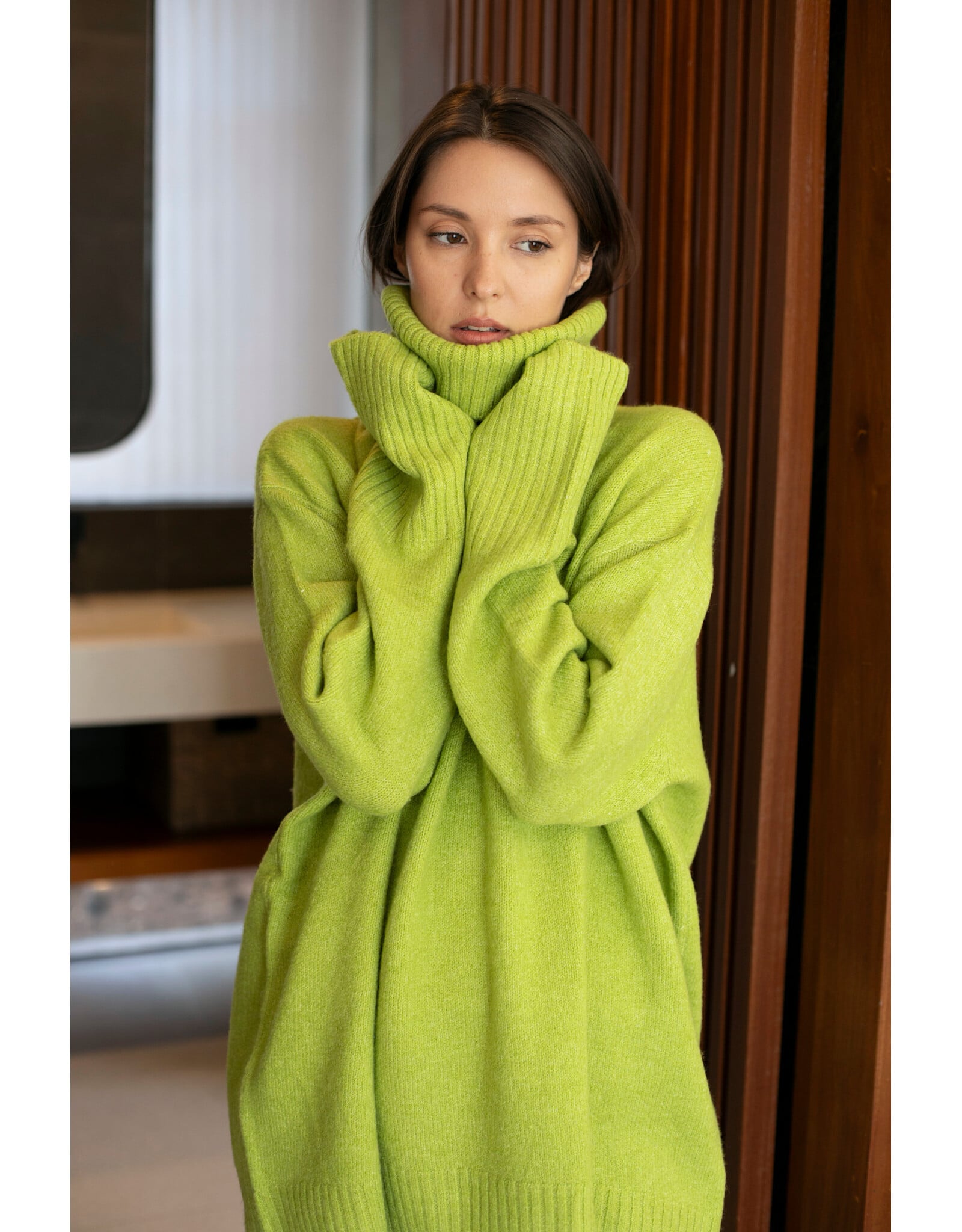 Echo Verde Echo Verde - The Dog Walker Sweater (Happy Green)