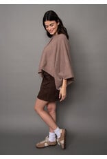 RD Style RD Style - Costanza Button Front Poncho (Mushroom)