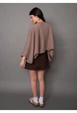 RD Style RD Style - Costanza Button Front Poncho (Mushroom)