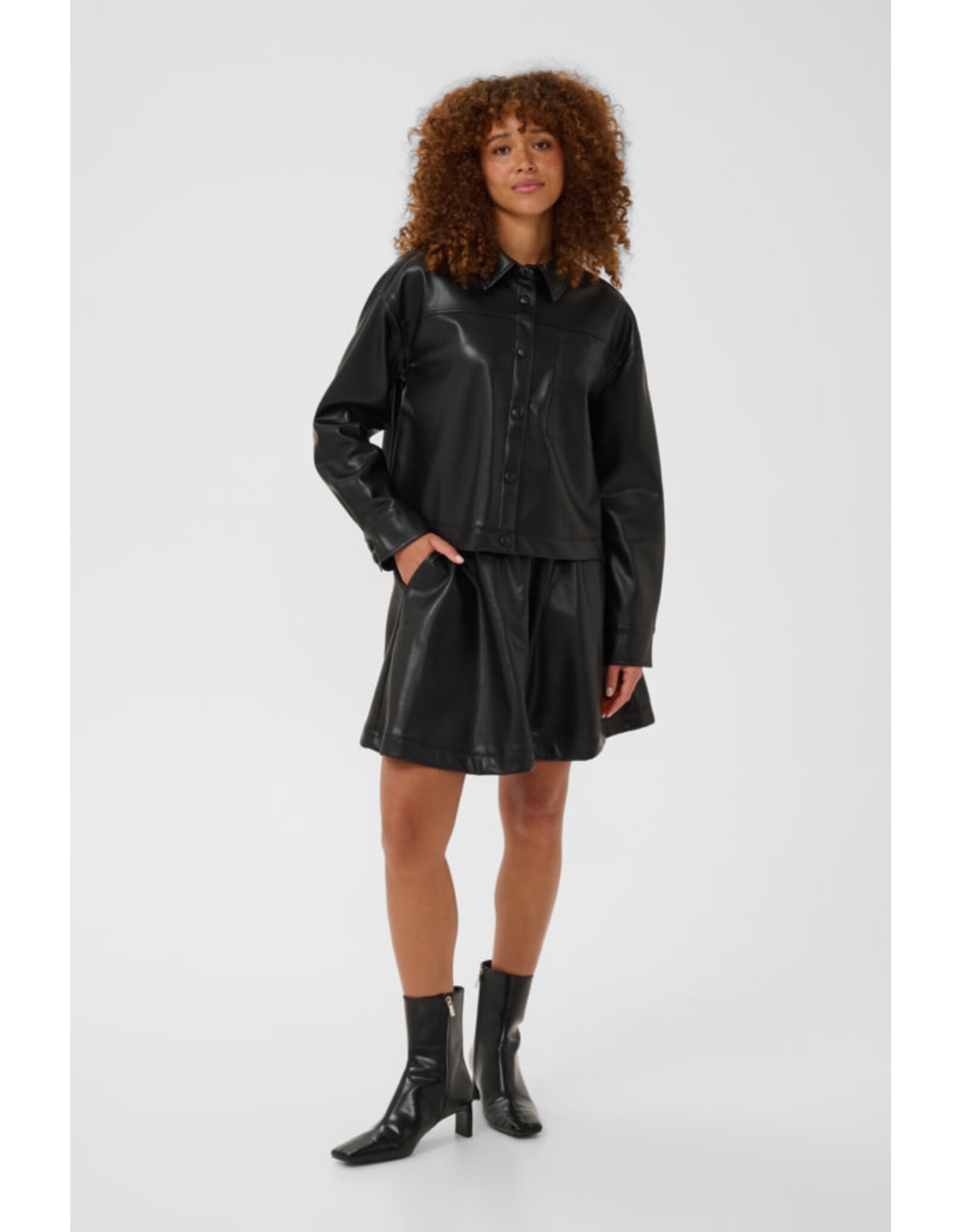 Kaffe Kaffe - Arense Shirt Jacket (Black Deep)