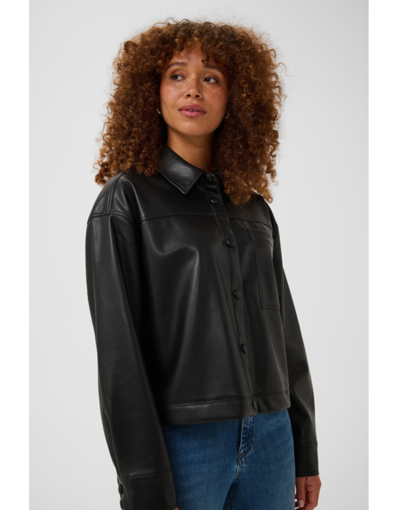 Kaffe Kaffe - Arense Shirt Jacket (Black Deep)