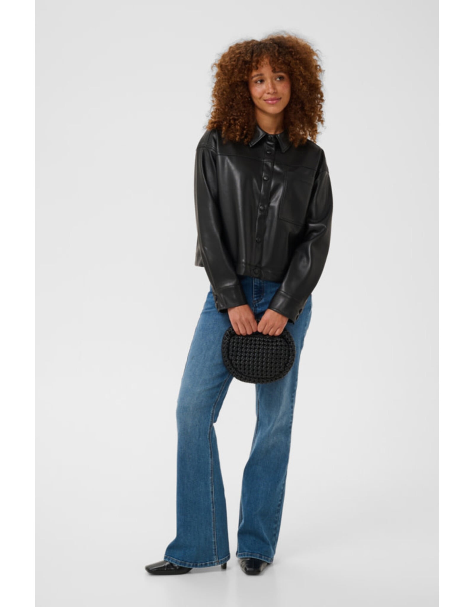 Kaffe Kaffe - Arense Shirt Jacket (Black Deep)