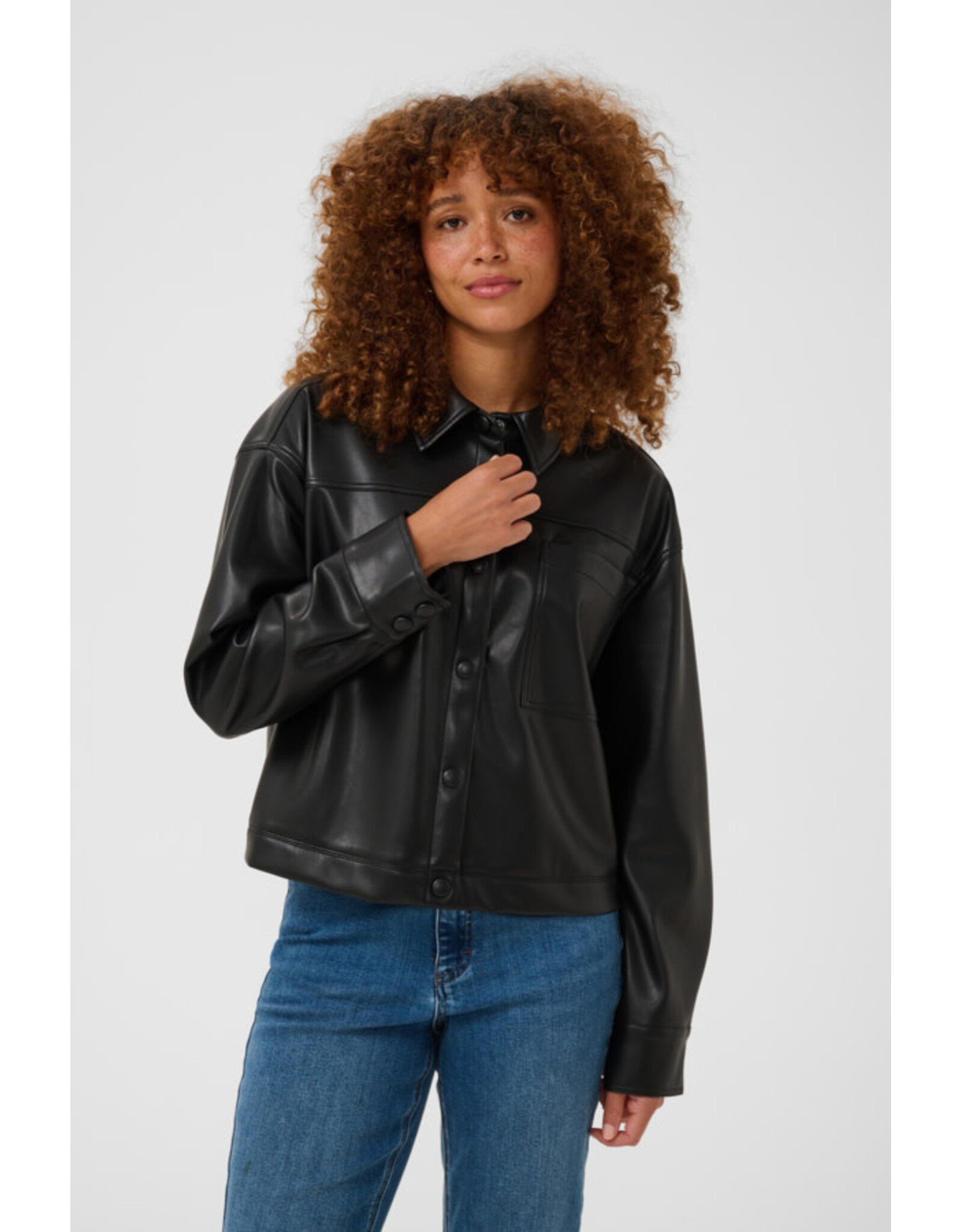 Kaffe Kaffe - Arense Shirt Jacket (Black Deep)
