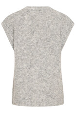 ICHI ICHI - Belablue Knit Waistcoat (Light Grey Melange)