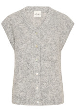 ICHI ICHI - Belablue Knit Waistcoat (Light Grey Melange)