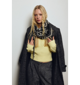 Molly Bracken Molly Bracken - Knit Bandana Scarf (Black)