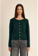 Molly Bracken Molly Bracken - Round Neck Cardigan (Green)