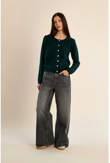 Molly Bracken Molly Bracken - Round Neck Cardigan (Green)
