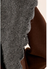 Molly Bracken Molly Bracken - Knit Scalloped Edge Scarf (Grey)