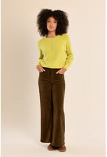 Molly Bracken Molly Bracken - Button Down Sweater (Lime)